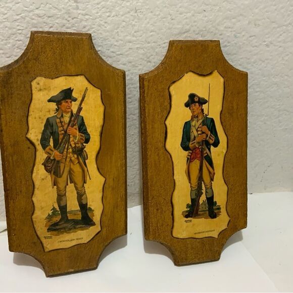 FREDERICK ELMIGER-SET OF 2, VINTAGE, REVOLUTIONARY WAR SOLDIER PRINTS 12”x6” A3 - Picture 5 of 5